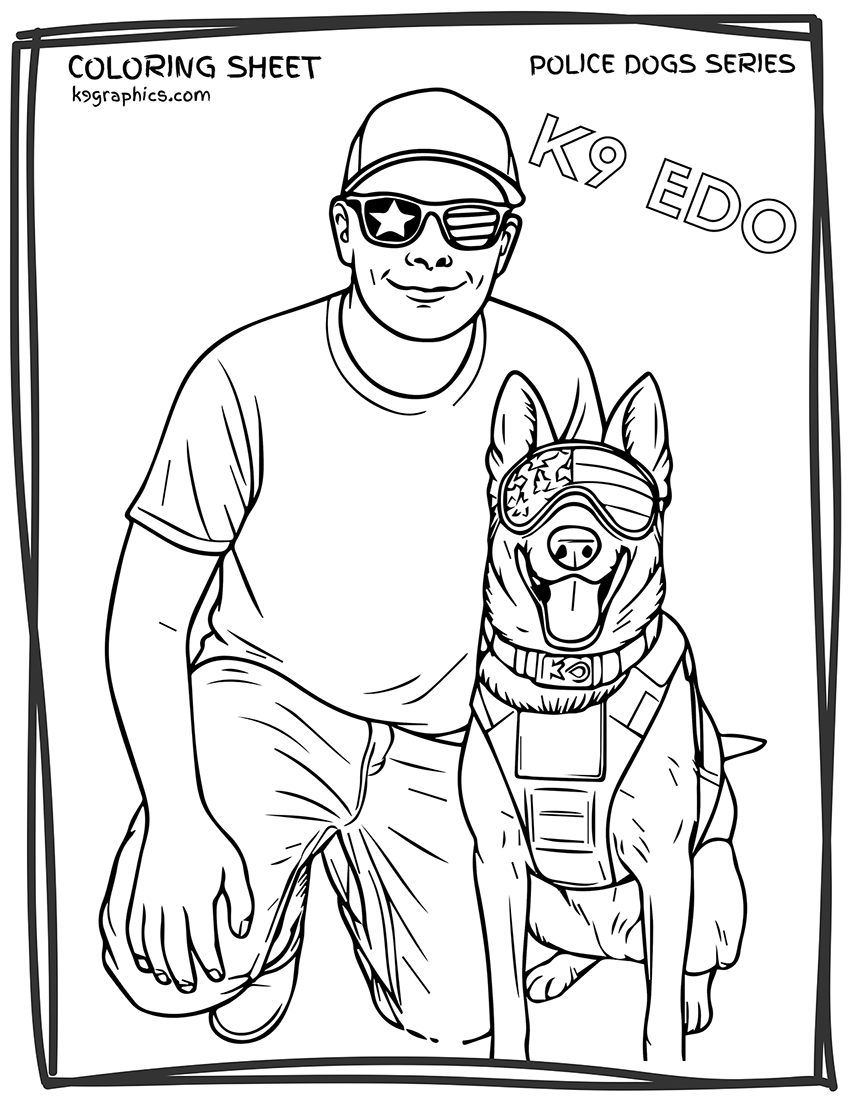 Custom K9 Coloring Sheets β Perfect for Community Events & Outreach