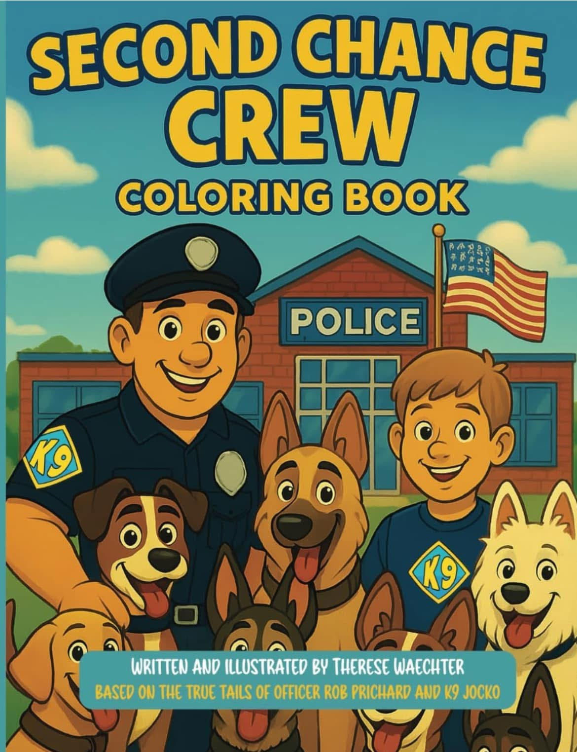 Custom K9 Coloring Books - Full Book for Law Enforcement, Fundraising, Community Outreach