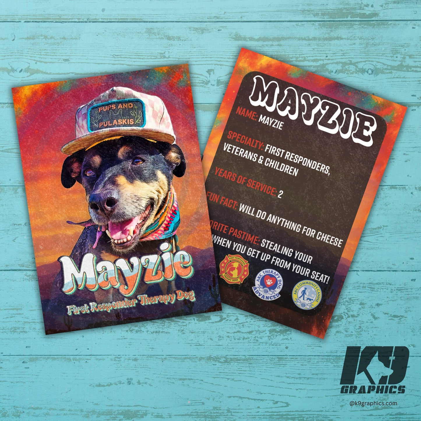 K9 Trading Cards (Hero Cards) – Custom Double-Sided Design for Law Enforcement, First Responders, Military
