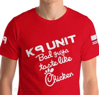 Custom K9 Unit T-Shirts – Full Color, Two Imprint, Artwork Included - Minimum 10