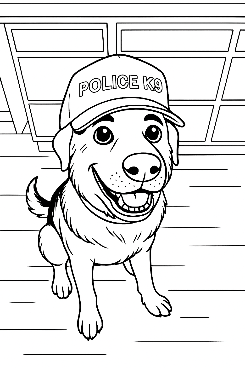 Custom K9 Coloring Books - Full Book for Law Enforcement, Fundraising, Community Outreach