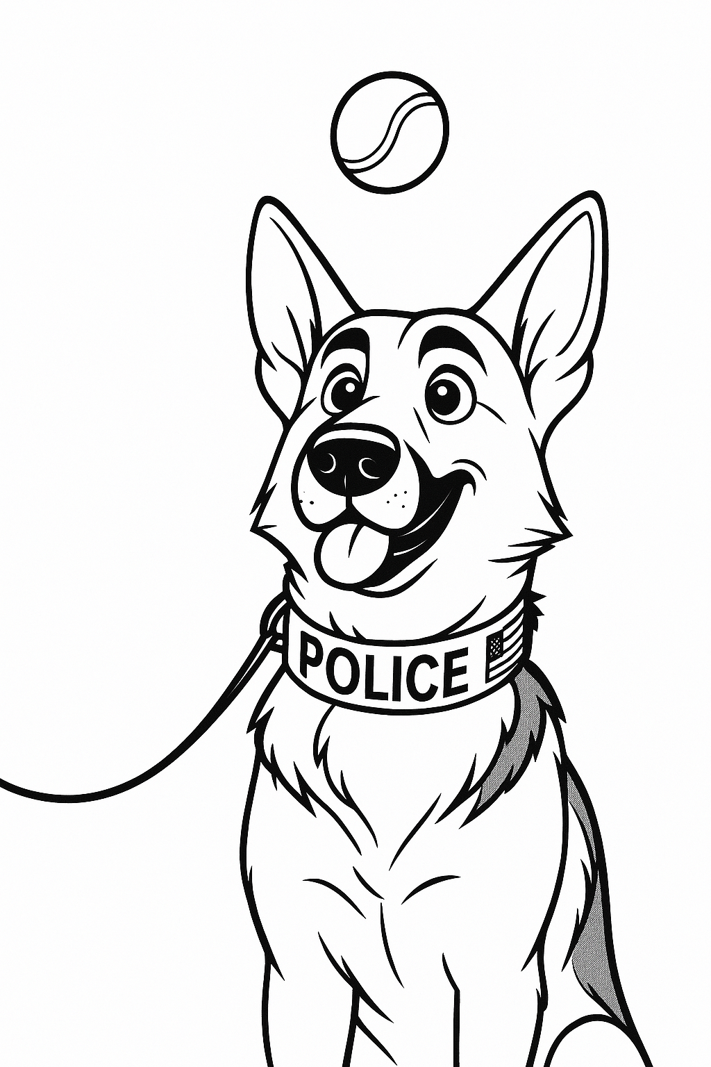 Custom K9 Coloring Books - Full Book for Law Enforcement, Fundraising, Community Outreach