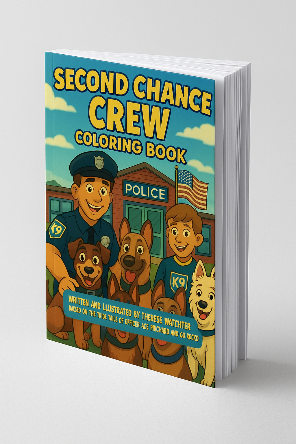 Custom K9 Coloring Books - Full Book for Law Enforcement, Fundraising, Community Outreach