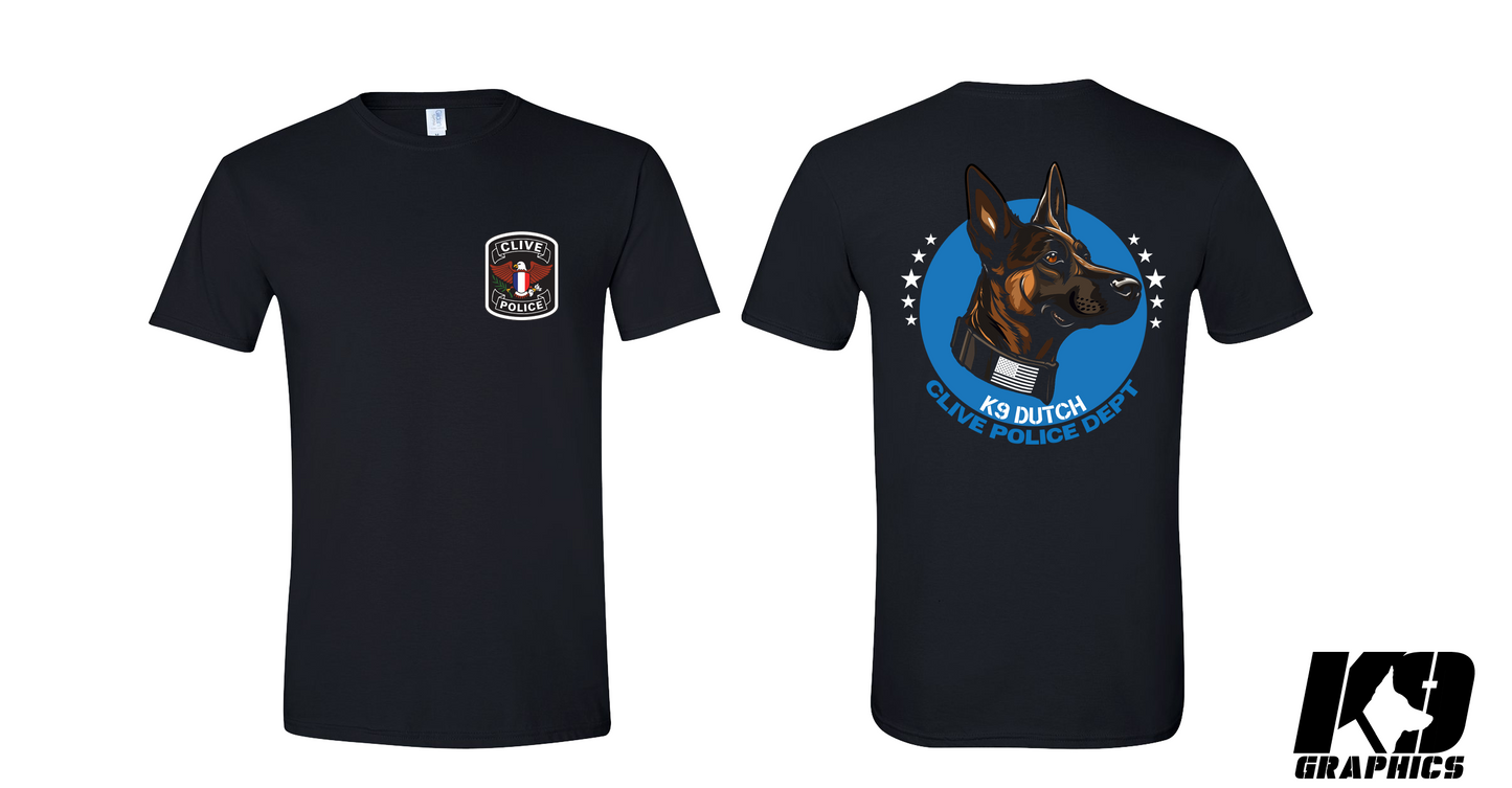 Custom K9 Unit T-Shirts – Full Color, Two Imprint, Artwork Included - Minimum 10