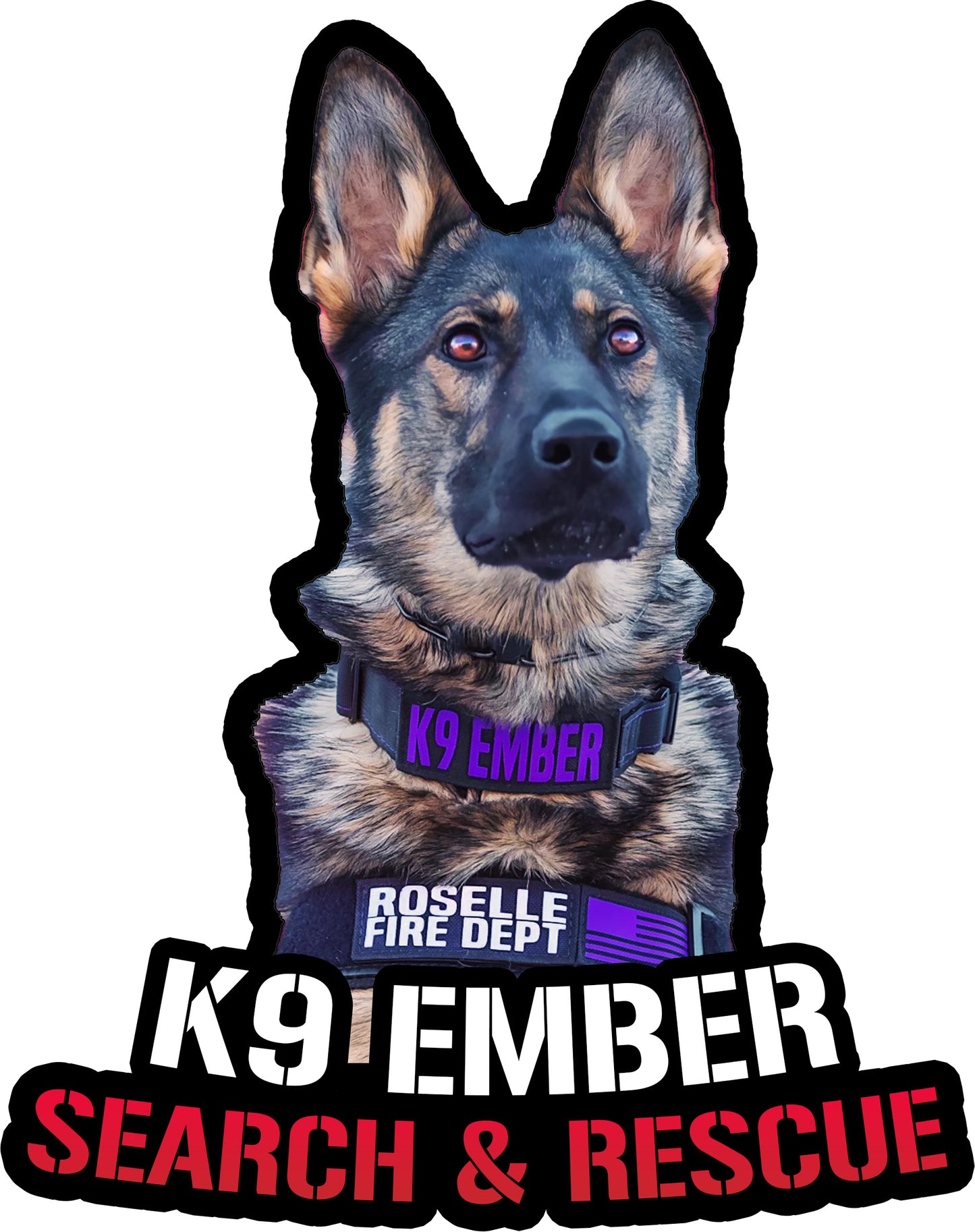 Custom K9 Vehicle Decals for K9 Unit, SAR, Police Dog, Law Enforcement & Working Dogs