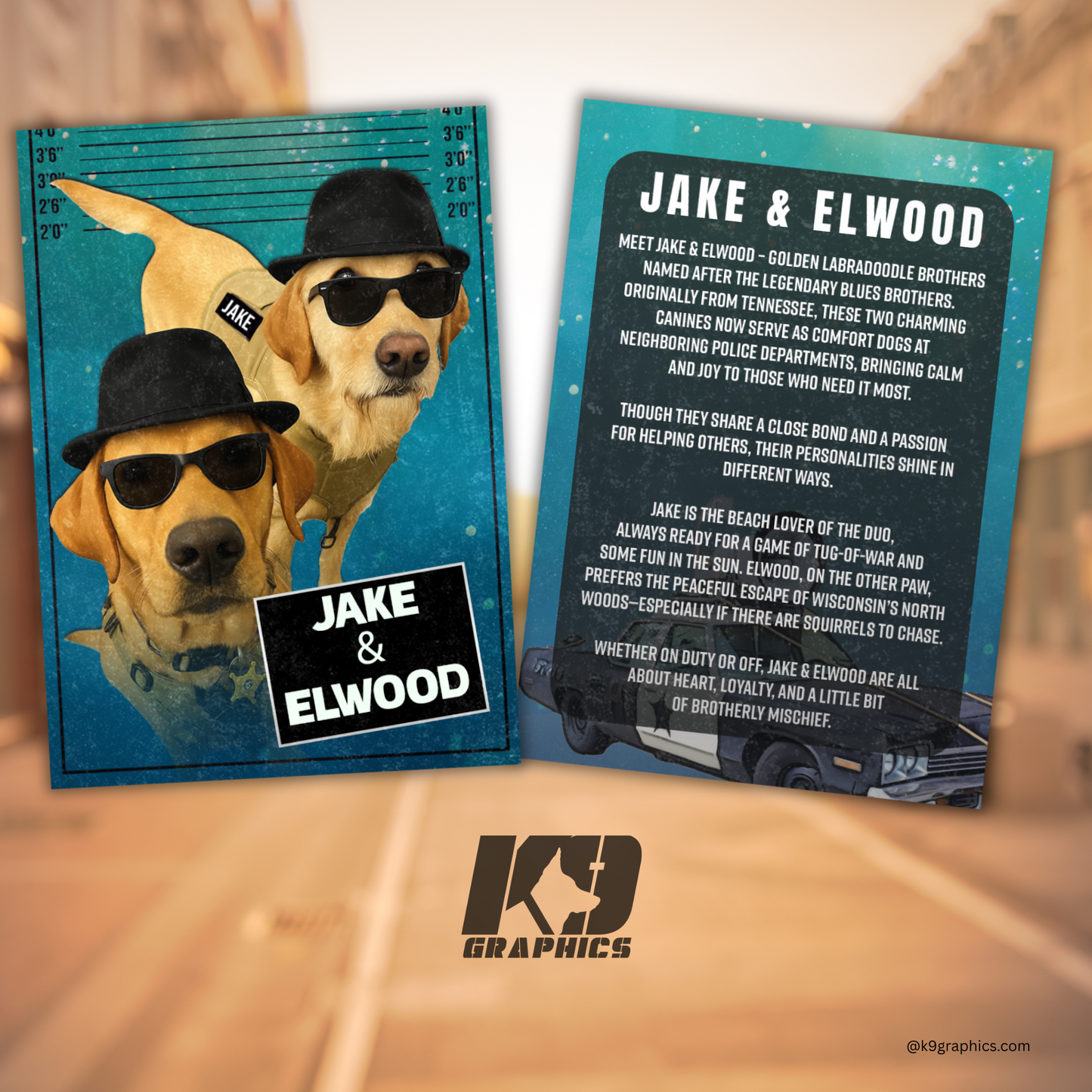 K9 Trading Cards (Hero Cards) – Custom Double-Sided Design for Law Enforcement, First Responders, Military