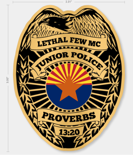 Custom Foil Police Badge Stickers on a Roll - For Badge Art, K9 Designs, Custom Designs