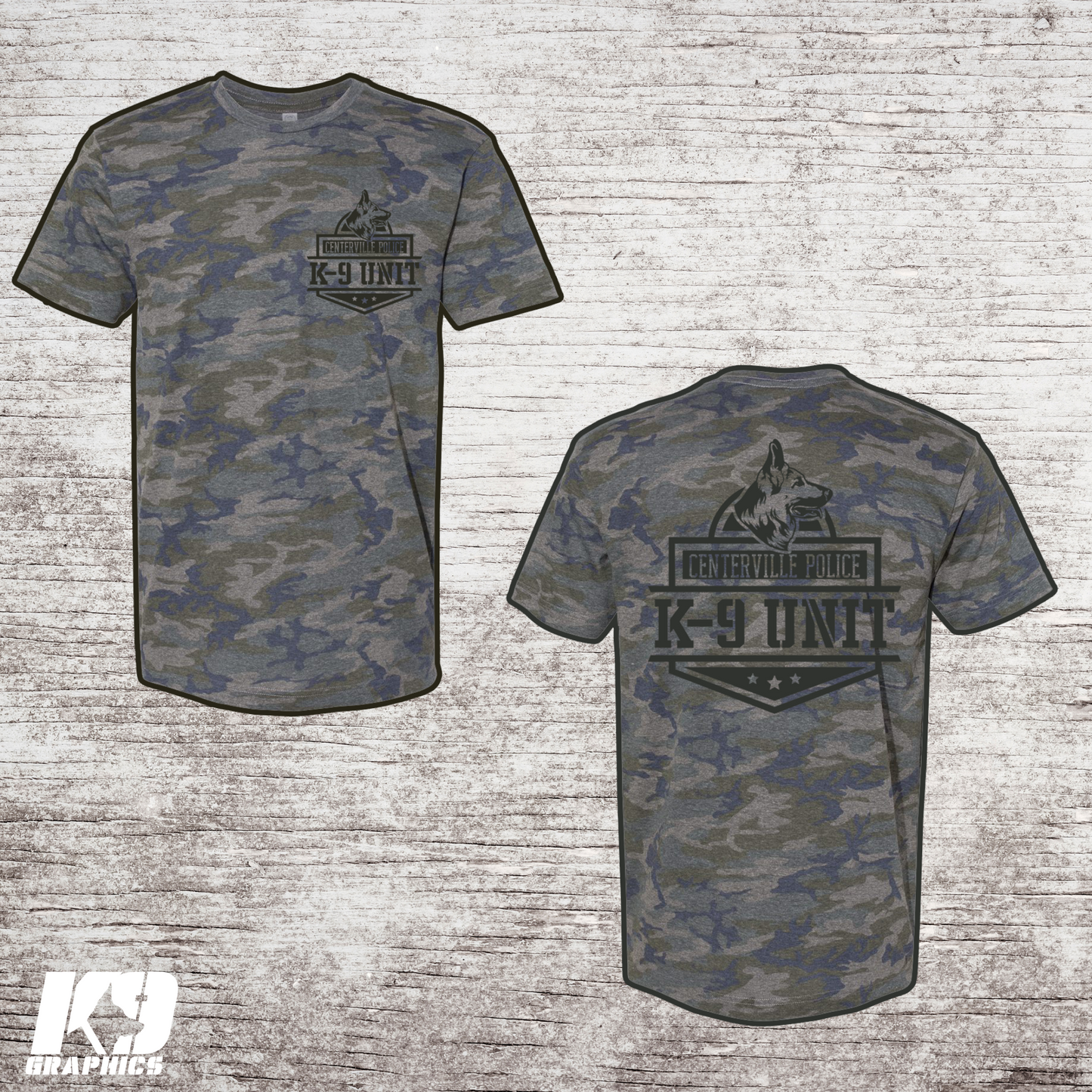 CAMO Custom T-Shirts – 2 Sided Print (Artwork Included) - Minimum 25