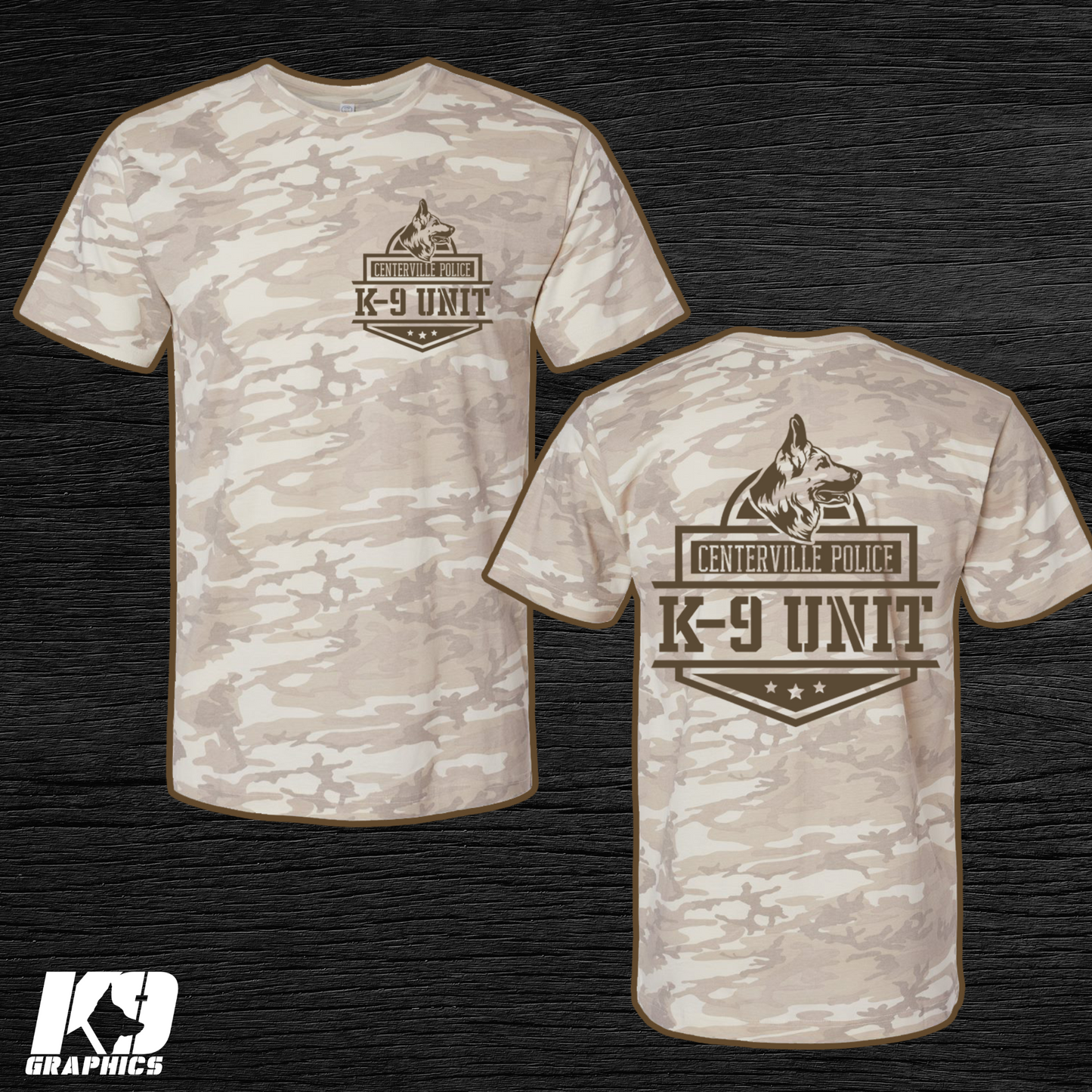 CAMO Custom T-Shirts – 2 Sided Print (Artwork Included) - Minimum 25
