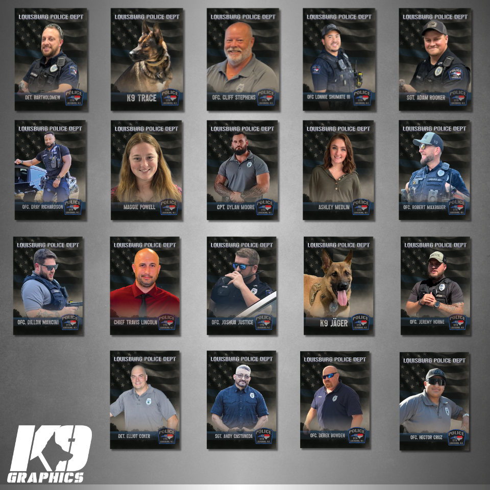 K9 Trading Cards (Hero Cards) – Custom Double-Sided Design for Law Enforcement, First Responders, Military