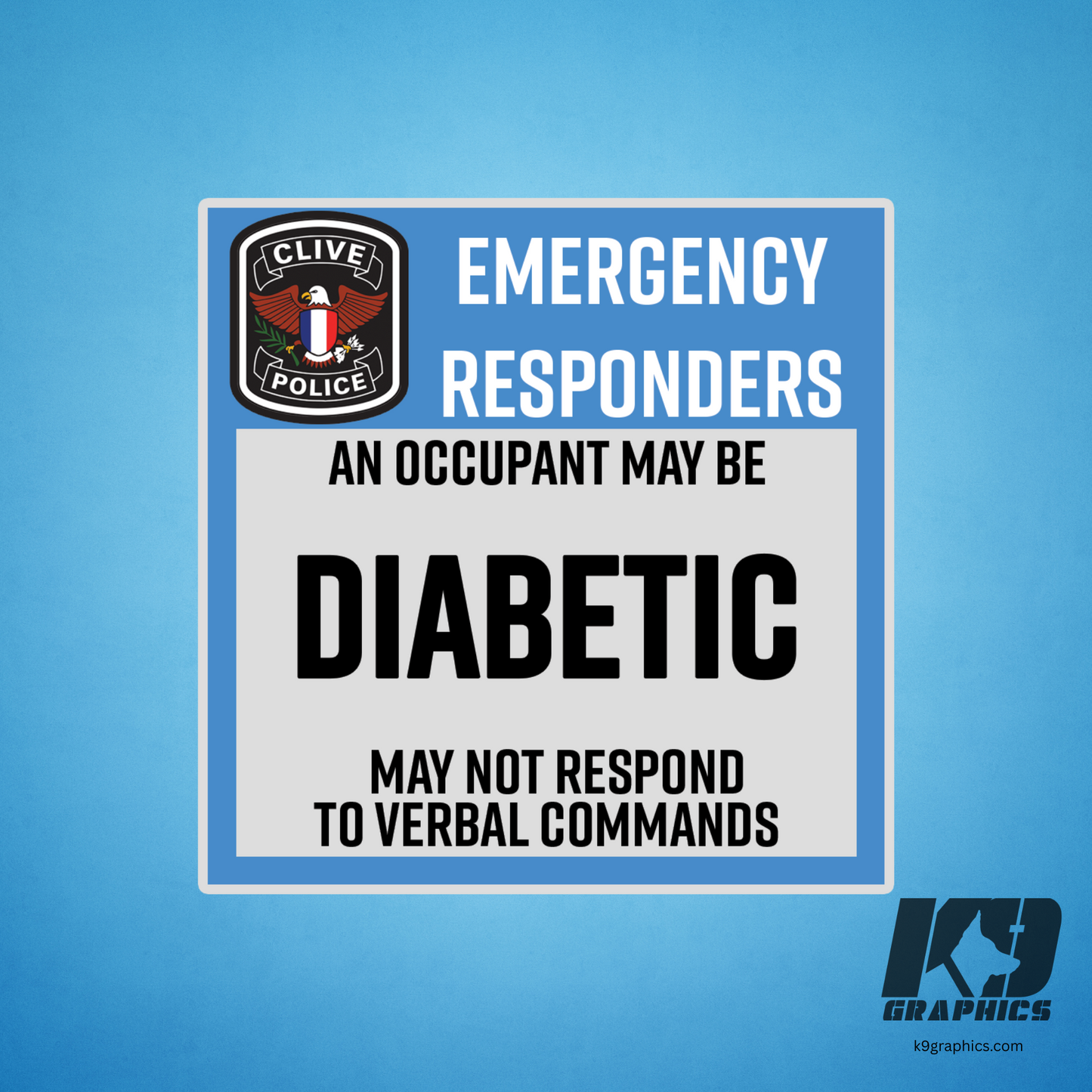 Emergency Awareness Stickers Kit - Customized For Your Department