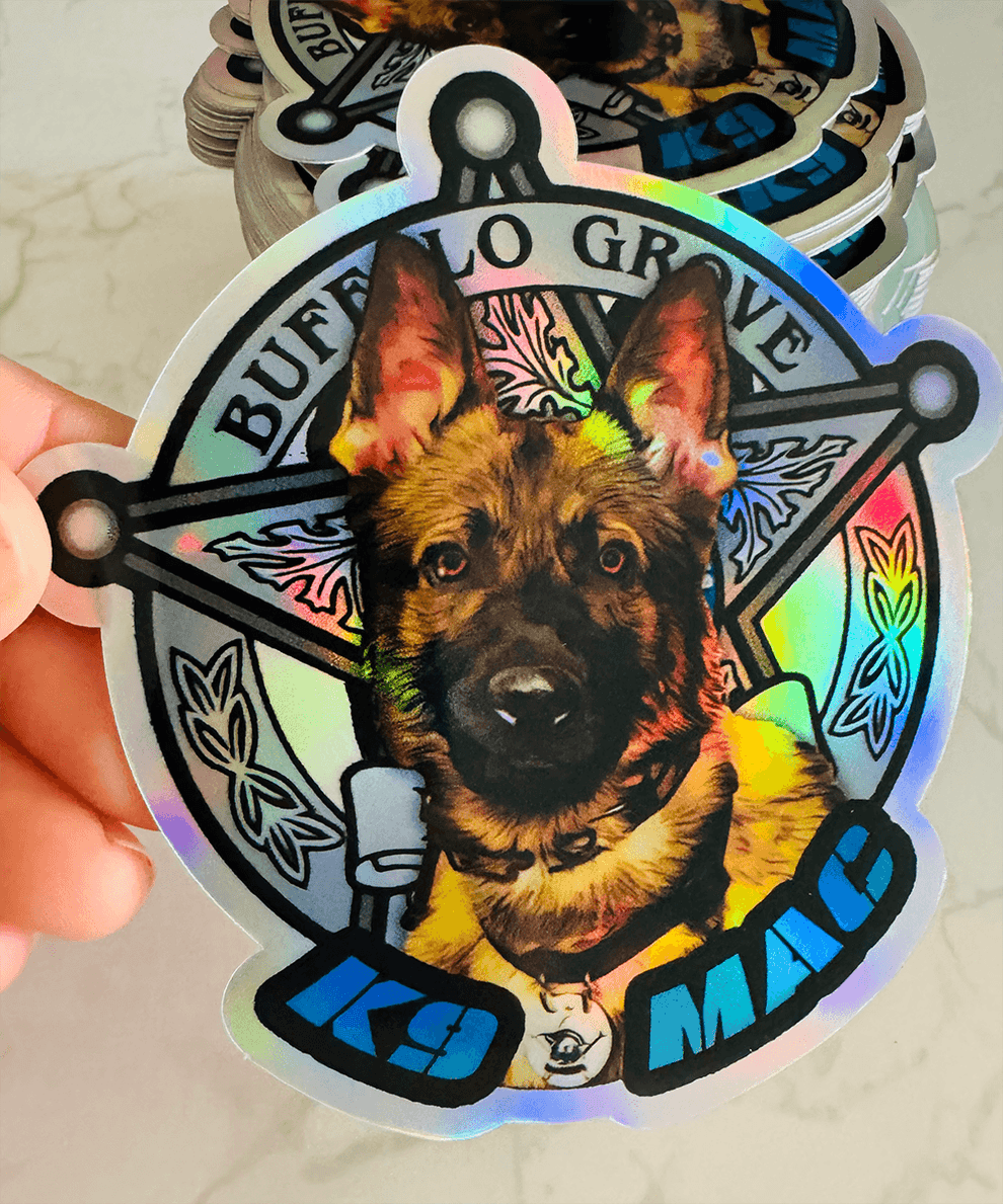 K9 Sticker Square K9 Stickers - Custom K9 Unit Stickers for K9 Unit, SAR, Police Dog, La ...