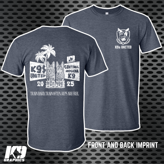 Custom K9 Unit T-Shirts – Single Color, 2 Sided Print (Artwork Included) - Minimum 25