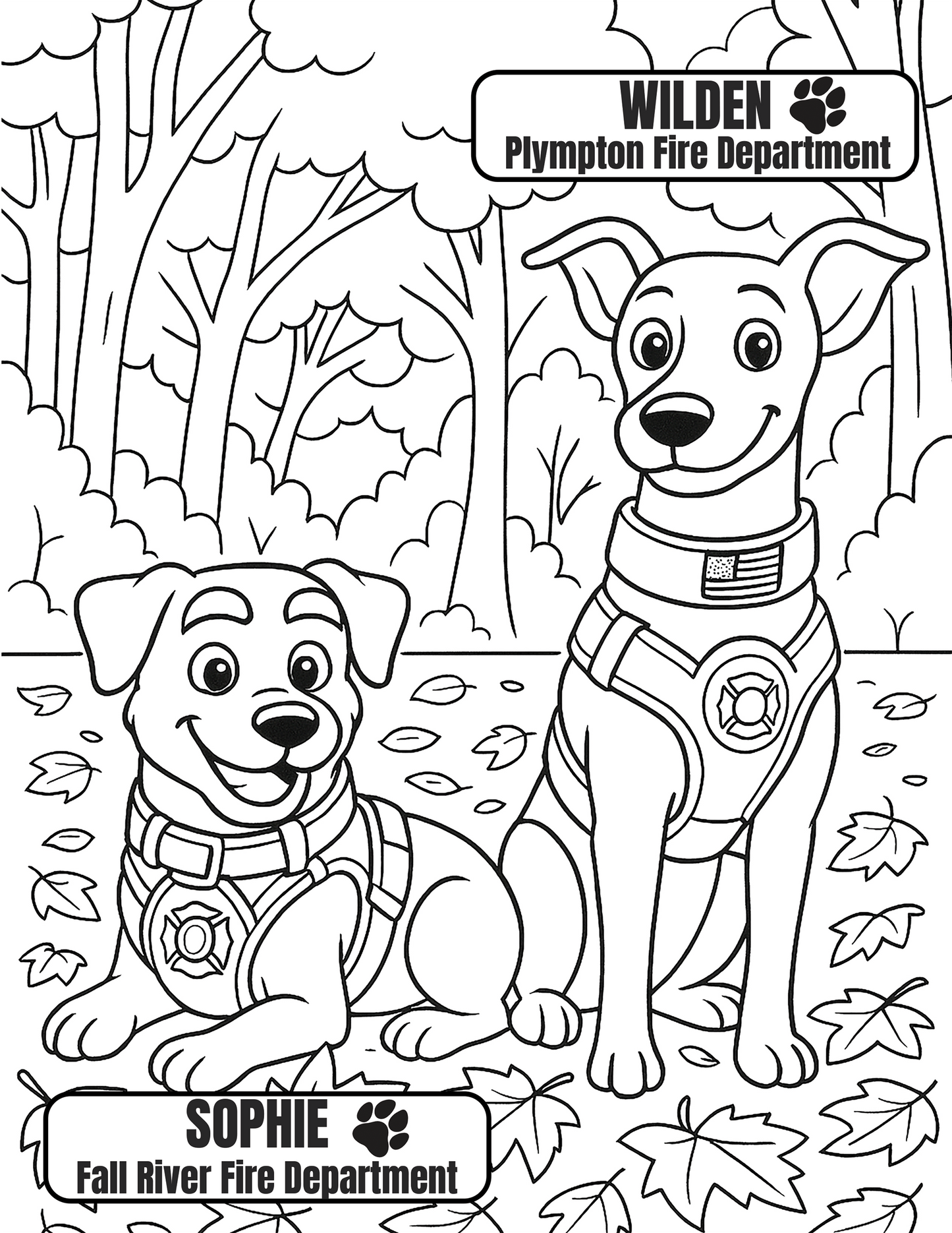 Custom K9 Coloring Sheets – Perfect for Community Events & Outreach