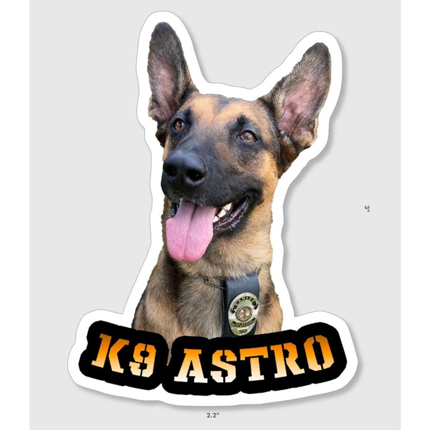 Custom K9 Stickers for K9 Unit, SAR, Police Dog, Law Enforcement & Working Dogs